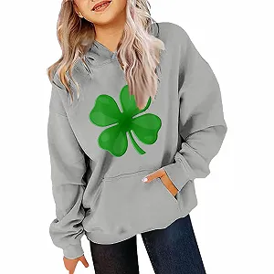 Худи для девочки на День Святого Патрика, размер 158, с длинными рукавами synthetic.ua - Фото 1