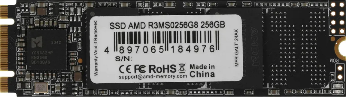 Накопичувач SSD AMD Radeon R3 256GB M.2 2280 SATA III 3D NAND TLC (R3MS0256G8), фото №1