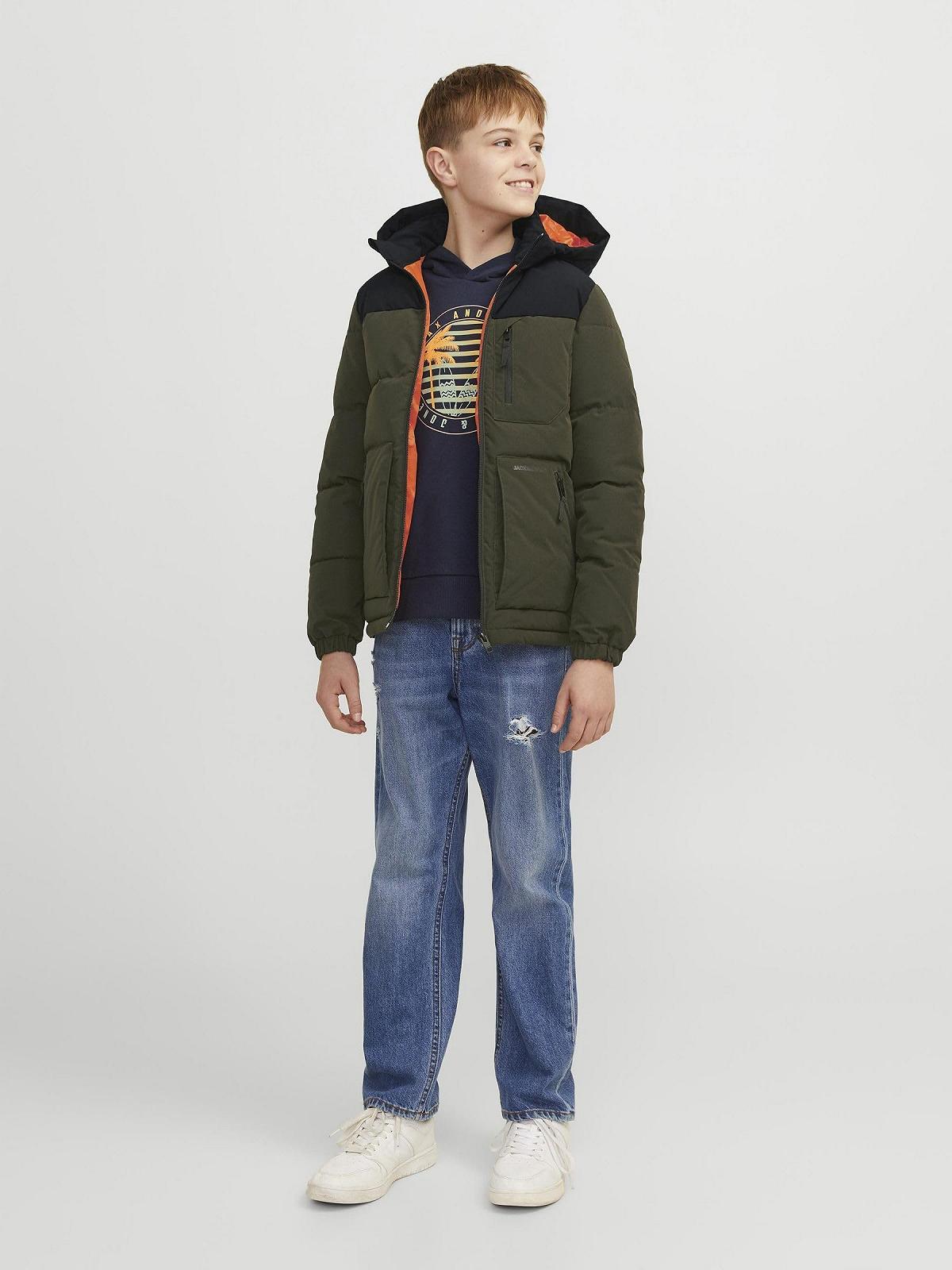 Куртка стьобана для хлопчика JACK & JONES Junior, фото №4 Куртка стьобана для хлопчика JACK & JONES Junior, фото №4
