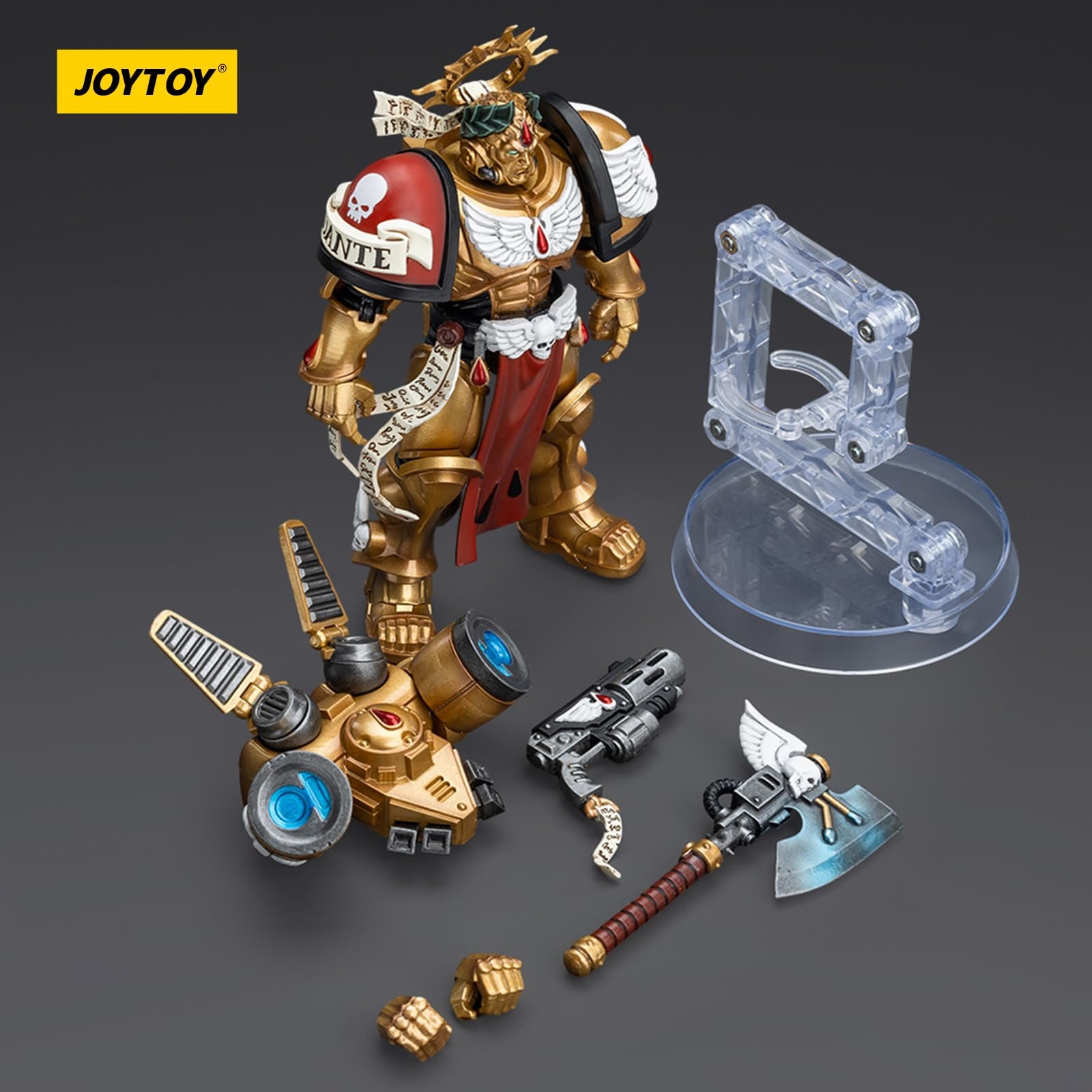Фигурка JOYTOY Warhammer 40k Blood Angels Commander Dante, масштаб 1/18, коллекционная модель, фото №5