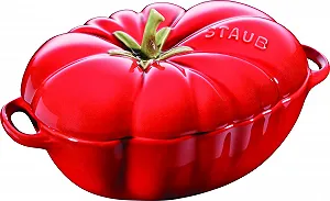 Кокотница Staub Tomato 405118550 керамическая эмалированная Красная - Фото 1