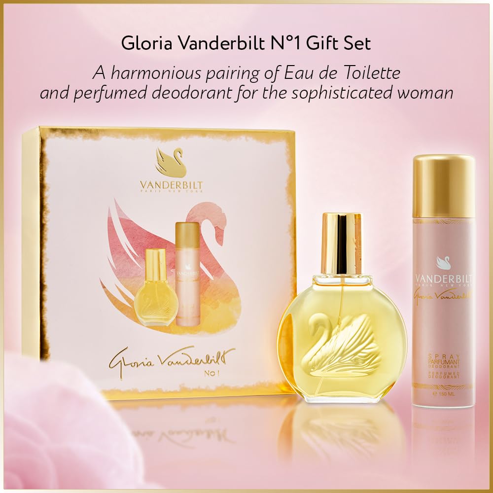 Набір парфумний Gloria Vanderbilt N°1 100 мл EDT Спрей + 75 мл Спрей-дезодорант, фото №2