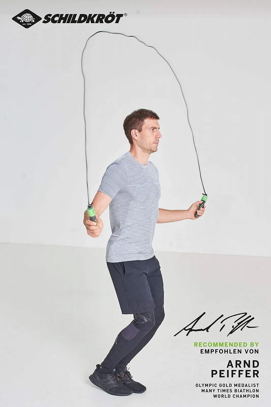 Скакалка Schildkröt Jump Rope with Counter з лічильником 270 см Чорний/Антрацит, фото №4