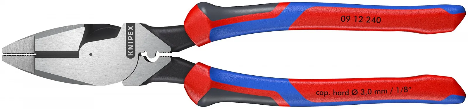 Плоскогубцы Knipex American Style 09 12 240 240 мм, Красный/Синий/Серебристый, фото №1