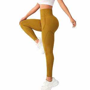 Легінси KBOPLEMQ Спортивні Для жінок Butt Lift Безшовні легінси Безшовні з високою талією V-подібні Спортивні легінси Slim Fit Тренувальні Непрозорі Для йоги Ідеально підходять Для спорту, фітнесу, йоги - Фото 1
