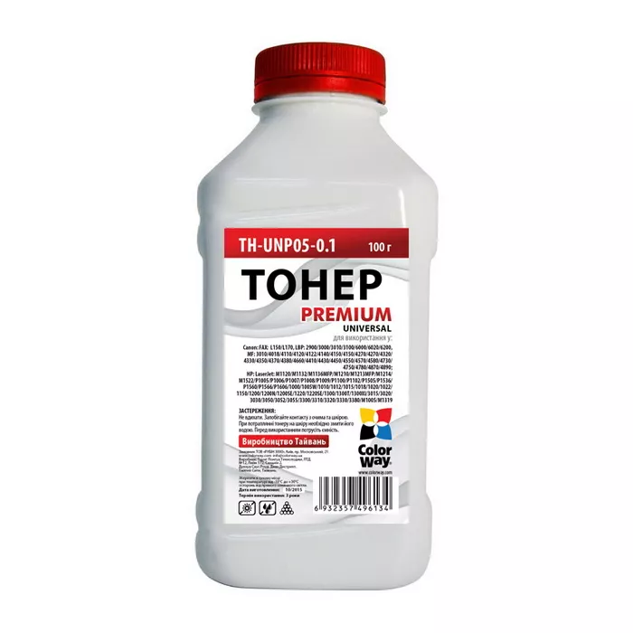 Тонер CW (TH-U05-0.1) HP LJ P1005/1102/1010/2035 Premium Universal 100 г, фото №1
