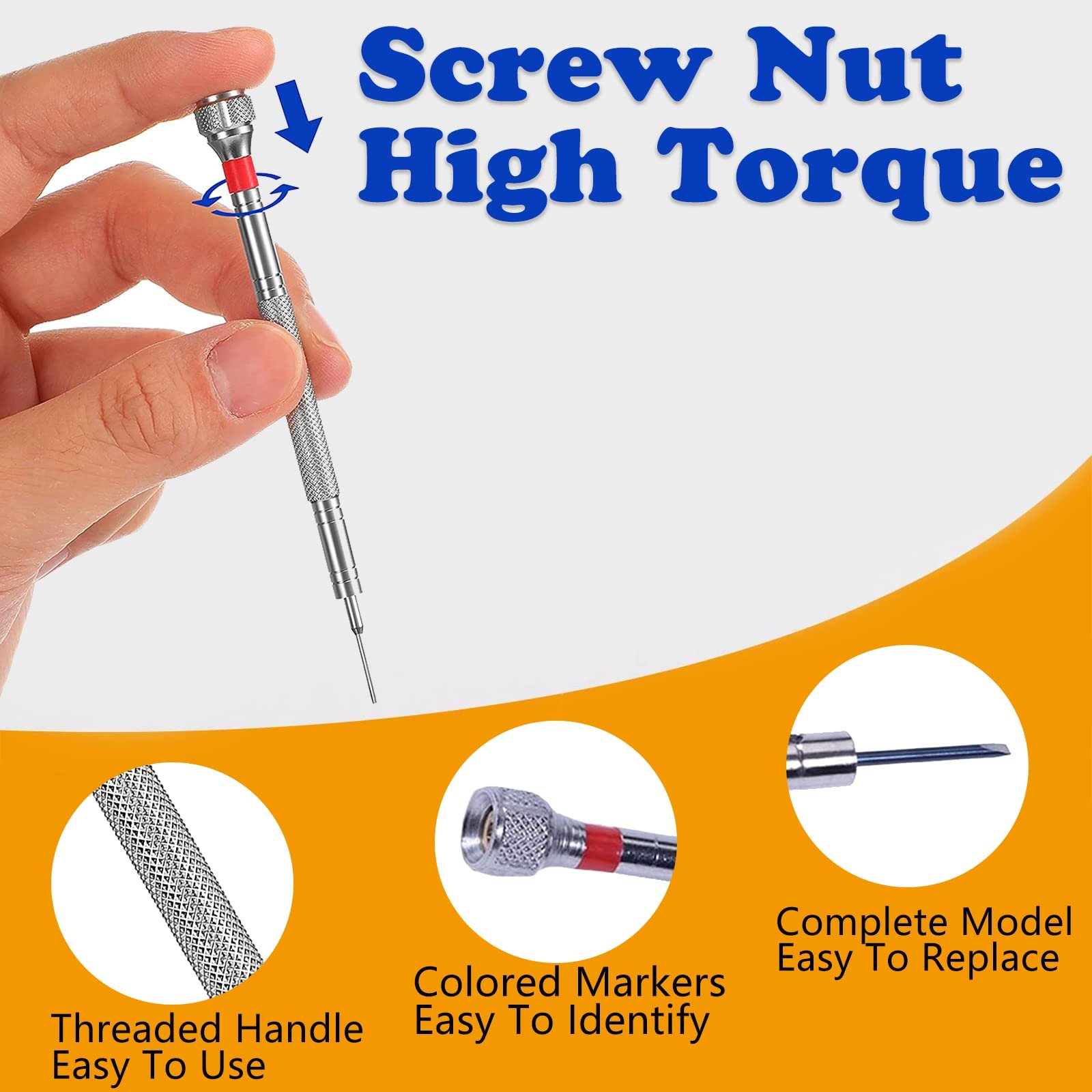 Набір викруток з обертовими головками 10 шт 0.6-2 мм, фото №4 Набір викруток з обертовими головками 10 шт 0.6-2 мм, фото №4