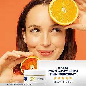 Денний крем для обличчя NIVEA Q10 Energy проти зморшок SPF 15 з вітаміном C та E, 50 мл synthetic.ua - Фото 1