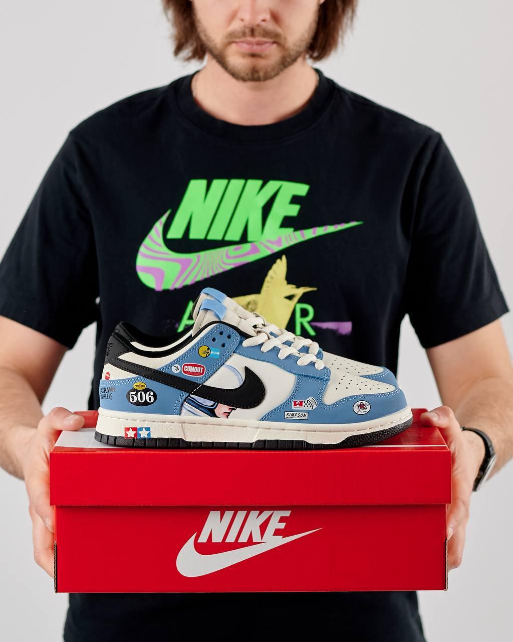 Кроссовки мужские SB Dunk Low Jackman Wheels голубые кожаные кеды найк сб данк демисезонная обувь, фото №10 Кроссовки мужские SB Dunk Low Jackman Wheels голубые кожаные кеды найк сб данк демисезонная обувь, фото №10