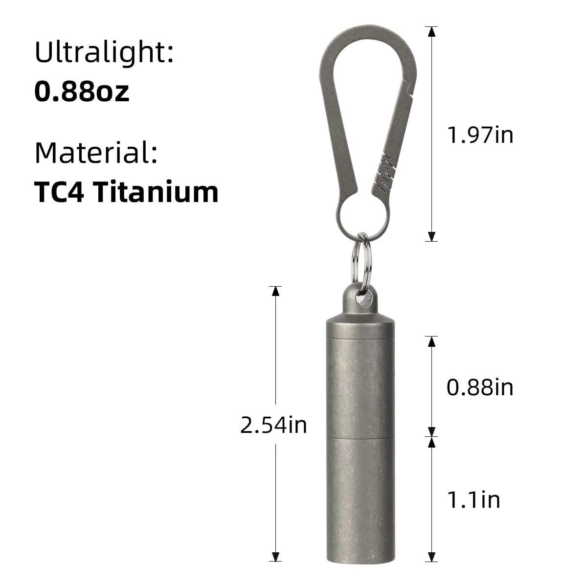 Футляр для таблеток NHDT Титановий портативний SW631 Великий Тримач, фото №4