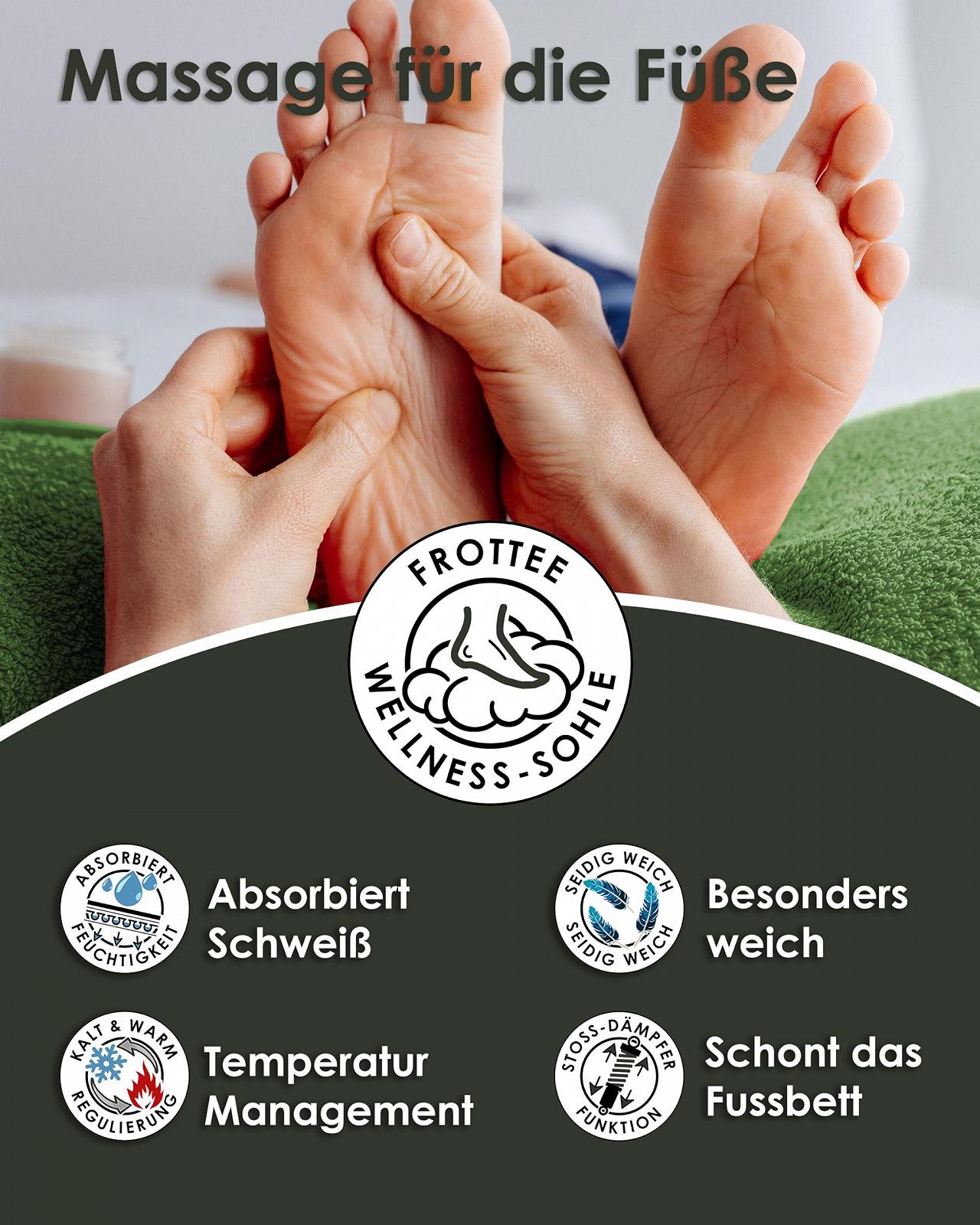 Компрессионные гольфы Wellness Support с мягкой подошвой из махровой ткани, 3 пары, фото №2 Компрессионные гольфы Wellness Support с мягкой подошвой из махровой ткани, 3 пары, фото №2