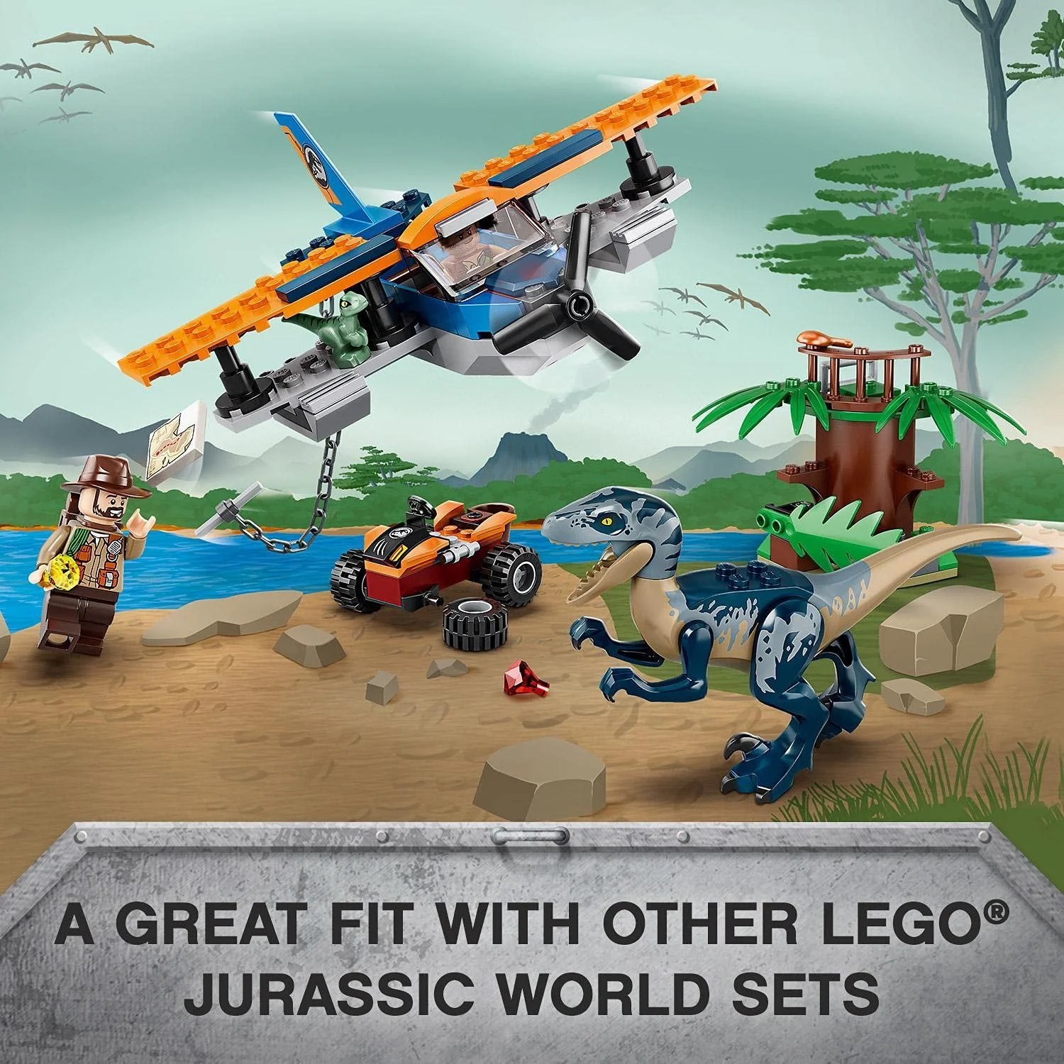 Конструктор Lego Jurassic World Velociraptor: Рятувальна місія 75942, фото №12