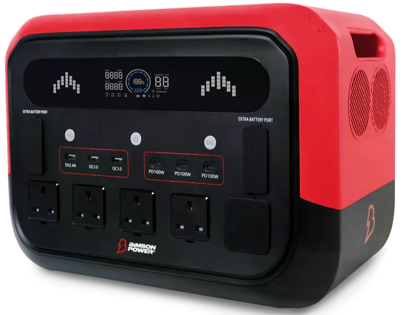 Зарядна станція Bimson Power BP2400PPS 4800 Вт / 2400 Вт / 2048 Вт*год / LiFePO4 / Швидка зарядка, фото №3