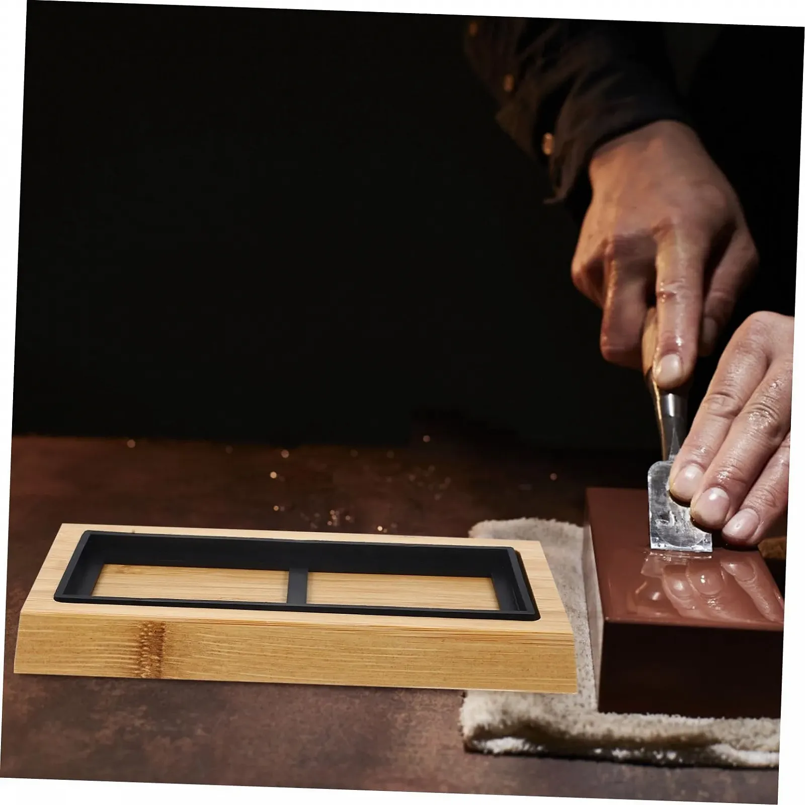 Тримач для точильного каменю Operitacx Набір з нековзною силіконовою основою, фото №4