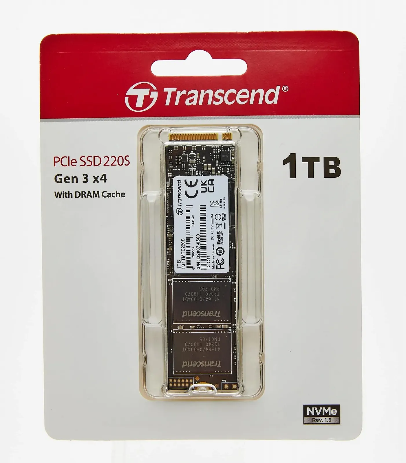SSD Transcend MTE220S TS1TMTE220S 1 ТБ NVMe PCIe Gen3 x4 M.2, фото №5 SSD Transcend MTE220S TS1TMTE220S 1 ТБ NVMe PCIe Gen3 x4 M.2, фото №5