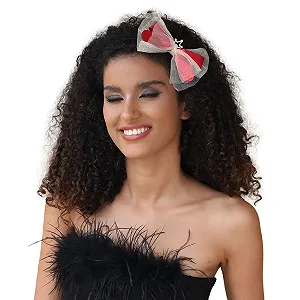 Обруч для волосся з бантом для жінок, червона synthetic.ua - Фото 1