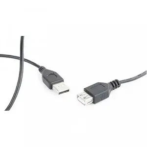 Дата кабель USB 2.0 AM/AF 0.75m Cablexpert (CC-USB2-AMAF-75CM/300-BK) synthetic.ua - Фото 1