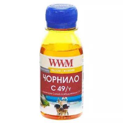 Чернила WWM Canon GI-490 100г Yellow (C49/Y-2), фото №1