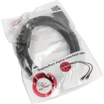 Кабель мультимедийный Display Port to Display Port 1.8m Cablexpert (CC-DP2-6), фото №3 Кабель мультимедийный Display Port to Display Port 1.8m Cablexpert (CC-DP2-6), фото №3
