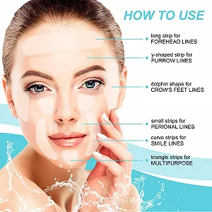 Пластыри JSBNQRMZ от морщин, 256 штук, пленки из чистого коллагена. synthetic.ua - Фото 1