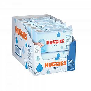 Влажные салфетки Huggies Pure 72 x 10 штук - Фото 1