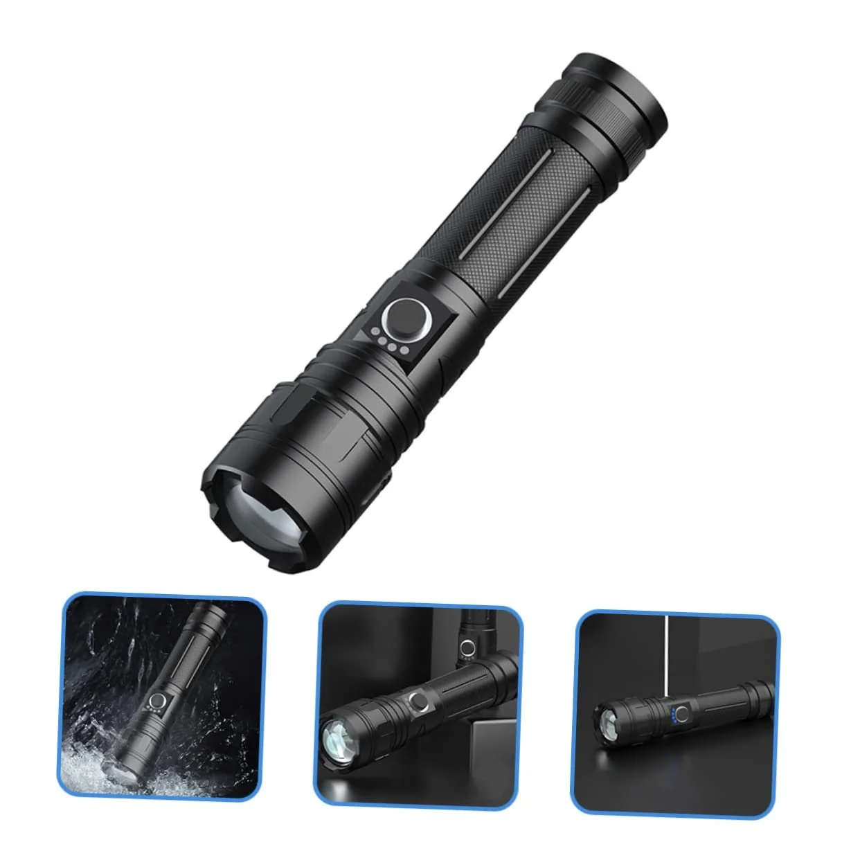 Фонарик VILLCASE Перезаряжаемый с функцией USB зарядки Мини для использования на улице, фото №6