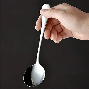 Ложка столовая VANRA 6 шт, 19 см, ложка для супа, круглая synthetic.ua - Фото 1