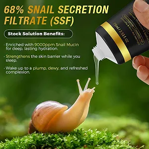 Ночная маска для обертывания с коллагеном Snail Slime, коллагеновая маска для лица, органическая коллагеновая маска-пленка для глубокого питания кожи, корейский уход за кожей, с кисточкой synthetic.ua - Фото 1