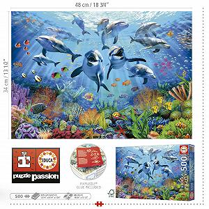 Пазл Educa 19901 Party at the seabed 500 элементов 48 x 34 см synthetic.ua - Фото 1