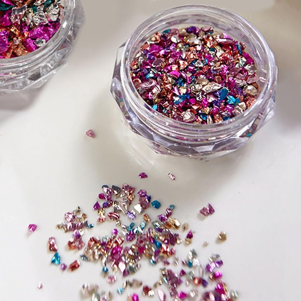 Нерегулярні Кольорові подрібнені камені для нігтів Міні 3D, фото №7