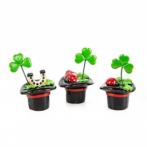 Сувенір Logbuch-Verlag 3 Щасливі талісмани Конюшина Підкова 7 см - Фото 1