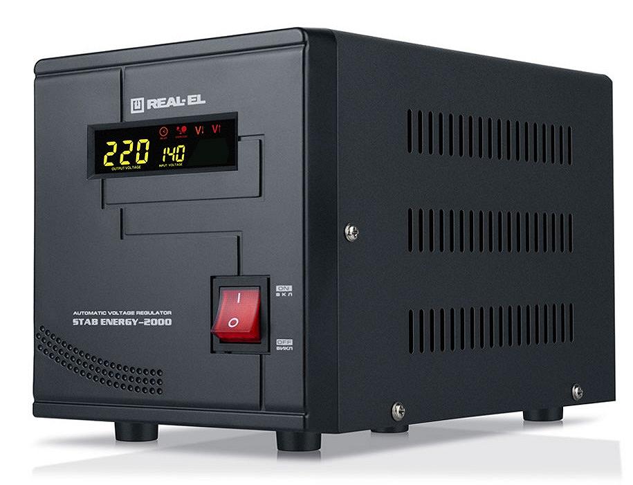 Стабілізатор REAL-EL Stab Energy-2000 Black, фото №5