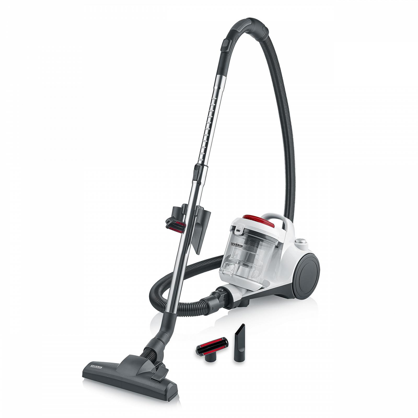 Пылесос SEVERIN CY 7106 2 л белый/серебристый/красный, фото №1 Пылесос SEVERIN CY 7106 2 л белый/серебристый/красный, фото №1