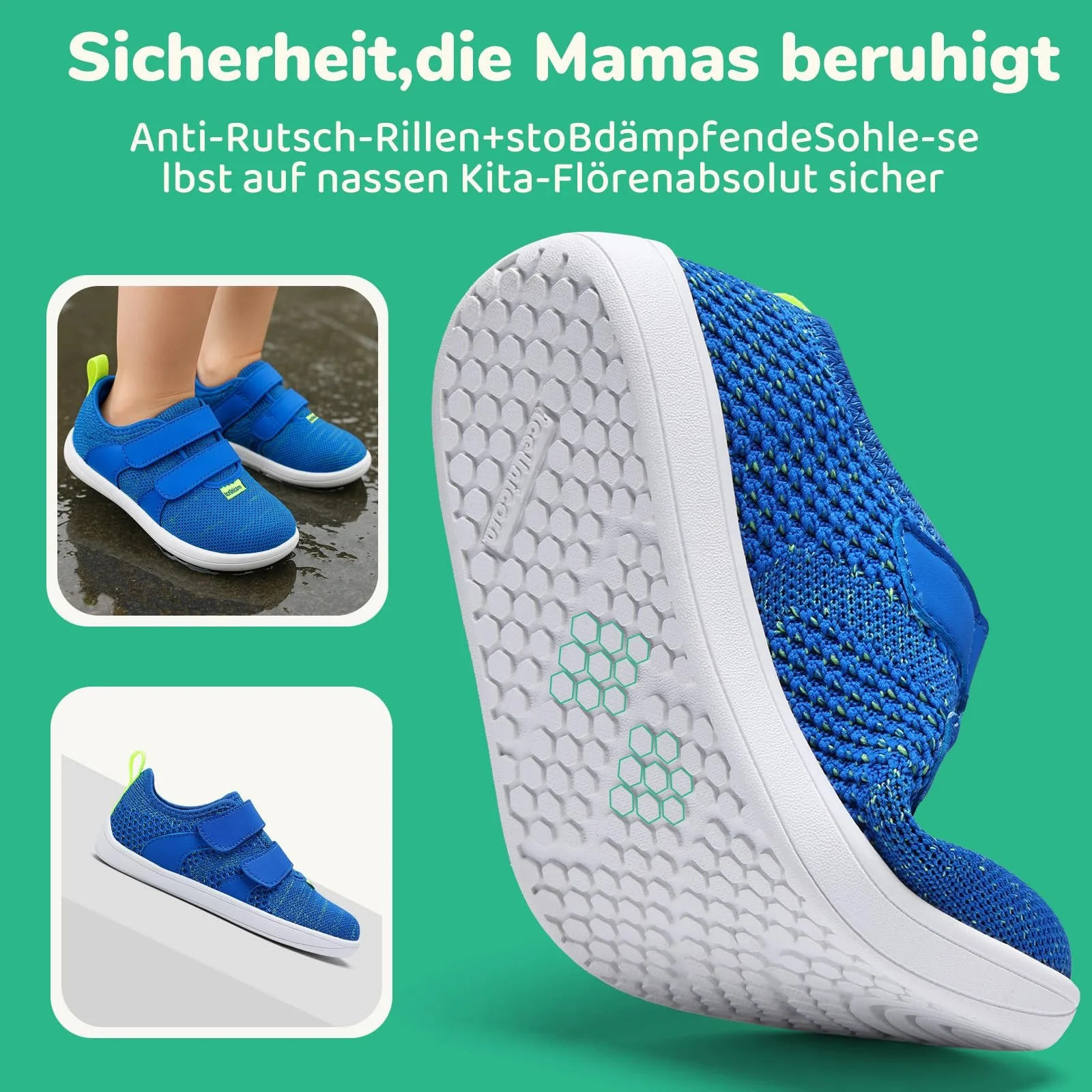 Кросівки IceUnicorn Дитячі широкі Кросівки для хлопчиків і дівчаток Мінімалістичні, фото №9