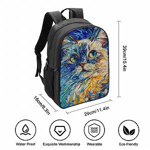Рюкзак DPEOANEBN Cat 3D для детей, школьный, 40x28x16 см synthetic.ua - Фото 1