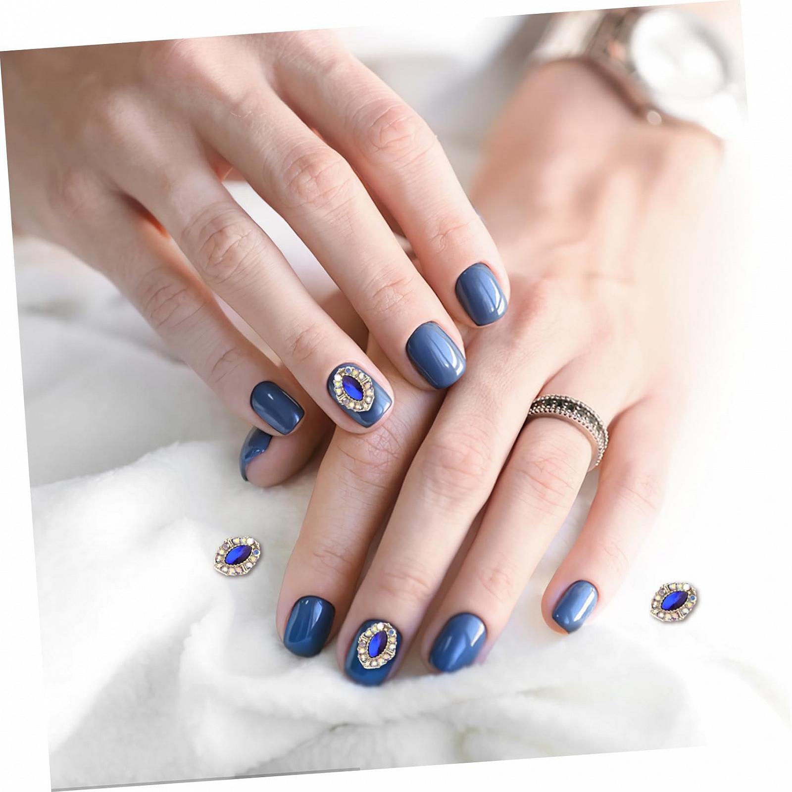 Подвеска для ногтей Сердце, цинковый сплав, 3D, 10 штук, фото №9