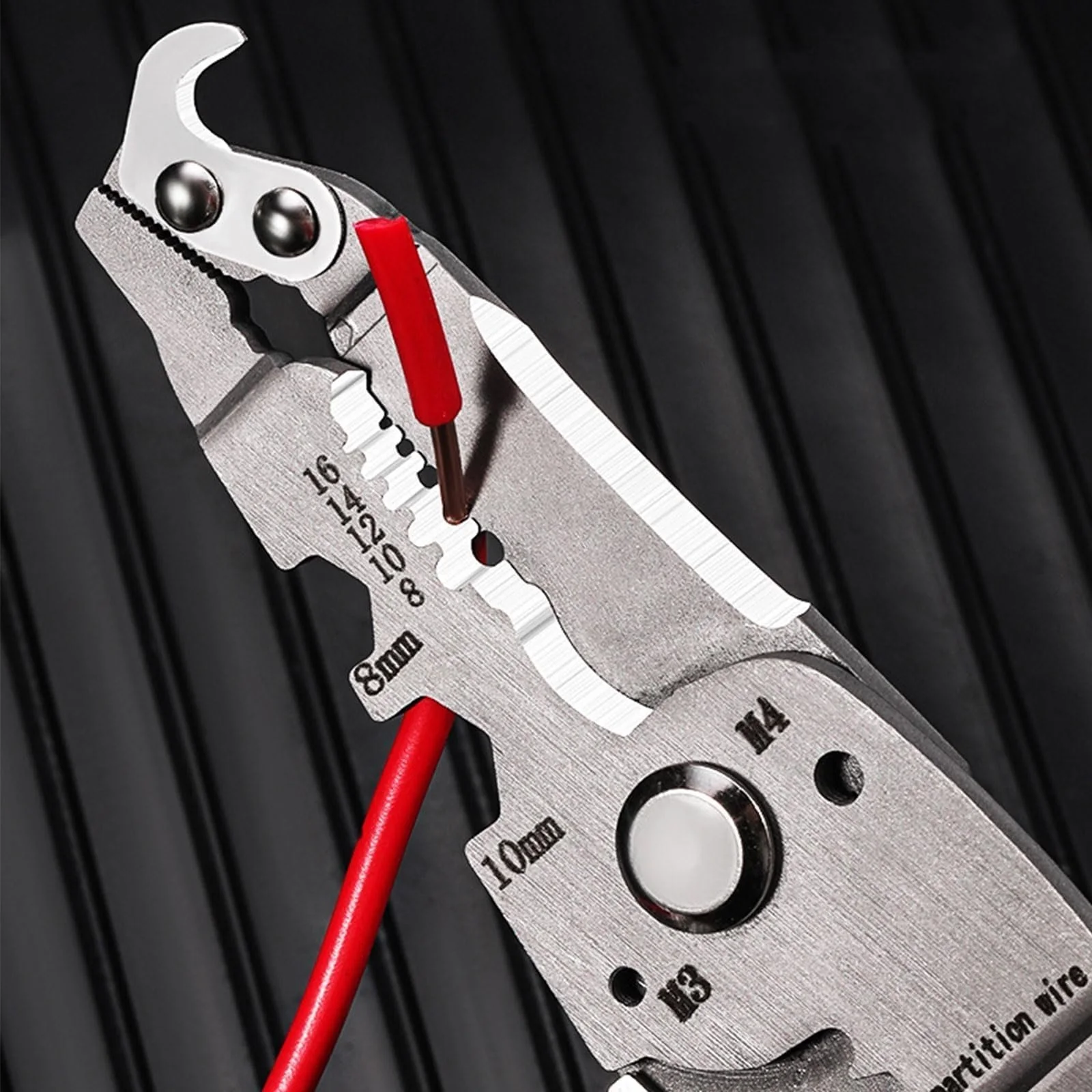 Стриппер складной GIONAR 18-в-1 многофункциональный инструмент для обжима и зачистки проводов, фото №5