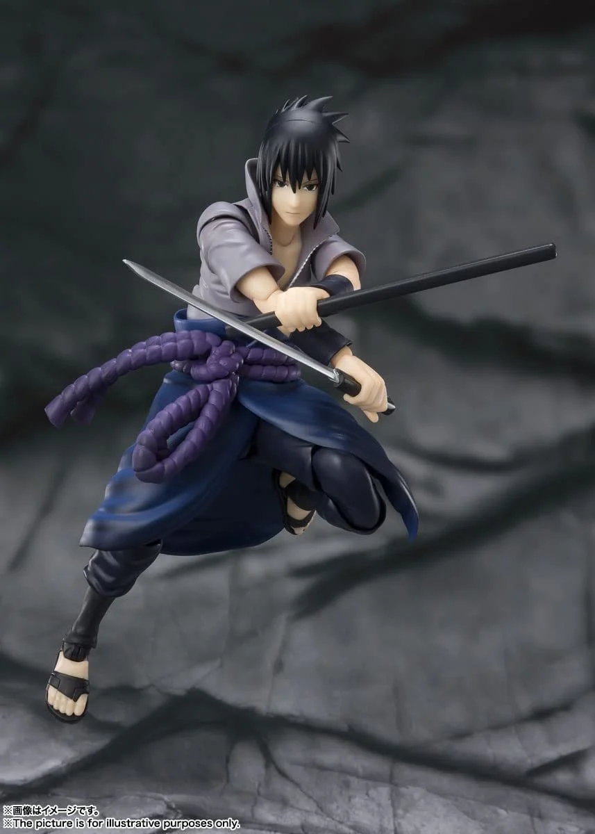 Статуетка TAMASHII Nations Bandai S.H. Figuarts Naruto Sasuke Uchiha Hatred 15 см, фото №4