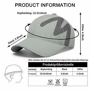 Бейсболка спортивная сетчатая быстросохнущая регулируемая для бега synthetic.ua - Фото 1