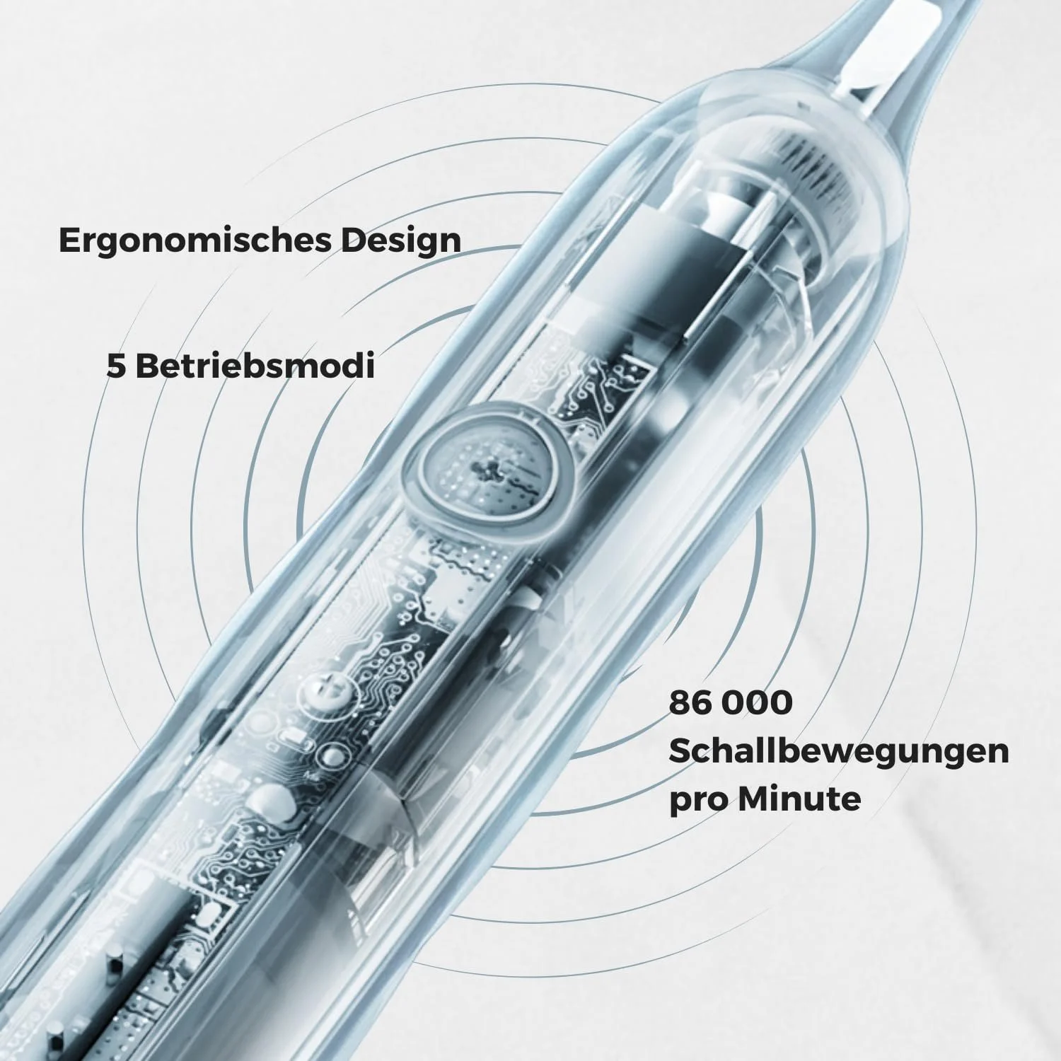 Электрическая зубная щетка PixieDent Diamond 2 сменные насадки 5 режимов 84 000 звуковых колебаний Таймер Дорожный футляр, фото №6