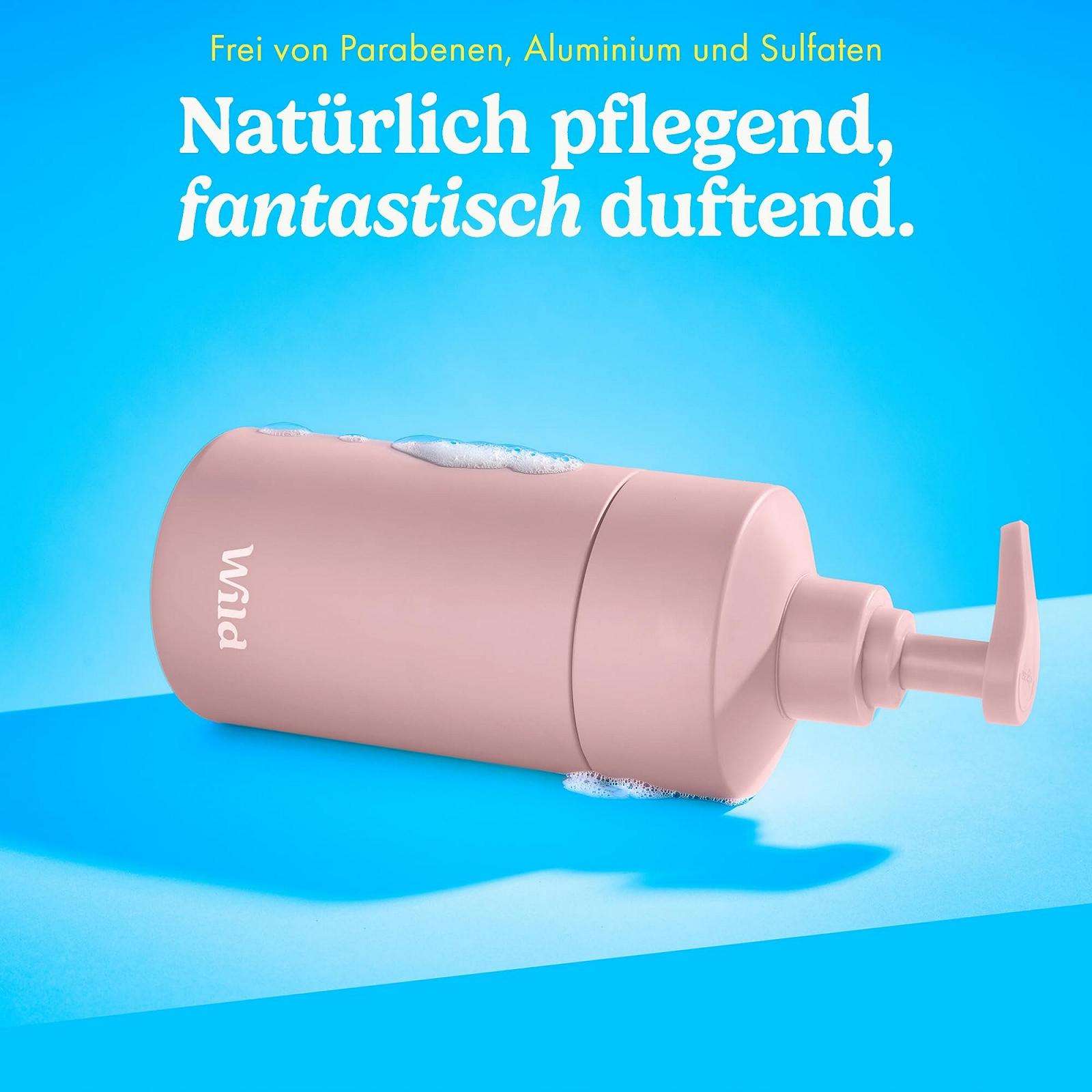 Стартовий набір натурального гелю для душу Wild у рожевому футлярі з 3 змінними блоками Honey & Almond, Amber & Oud та Santorini Sunset, фото №5