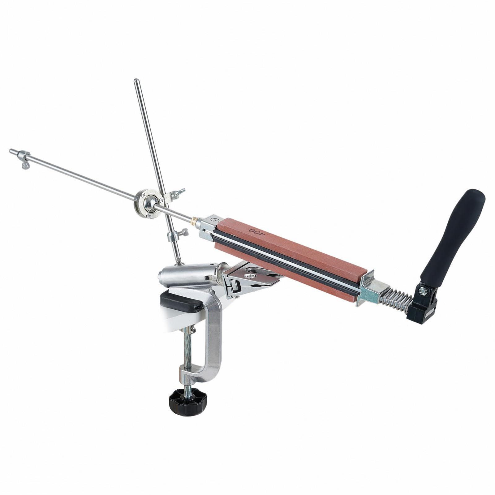 Точильная система для ножей ручная из сплава с вращением на 360 градусов и переворотом на 180 градусов Серебристая, фото №3 Точильная система для ножей ручная из сплава с вращением на 360 градусов и переворотом на 180 градусов Серебристая, фото №3