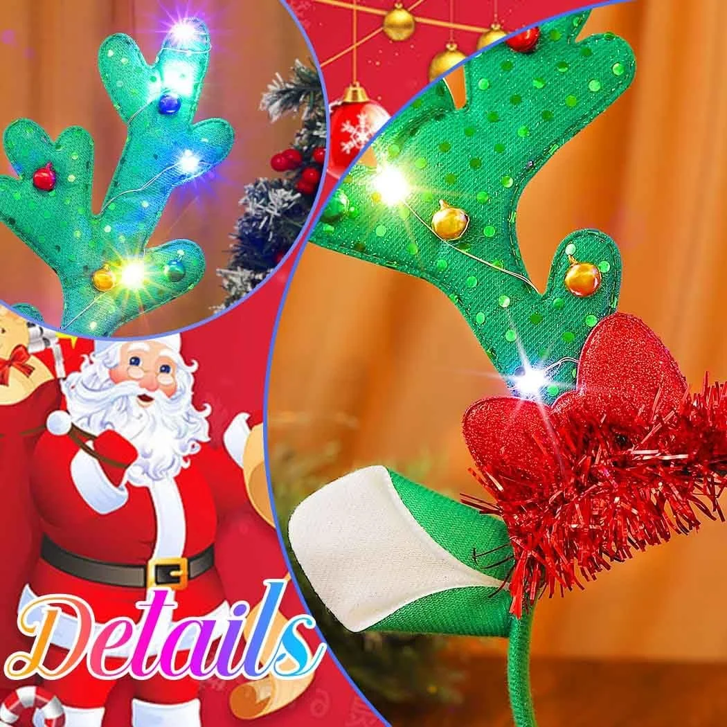 Обруч Рождественские Оленьи Рога, фото №4