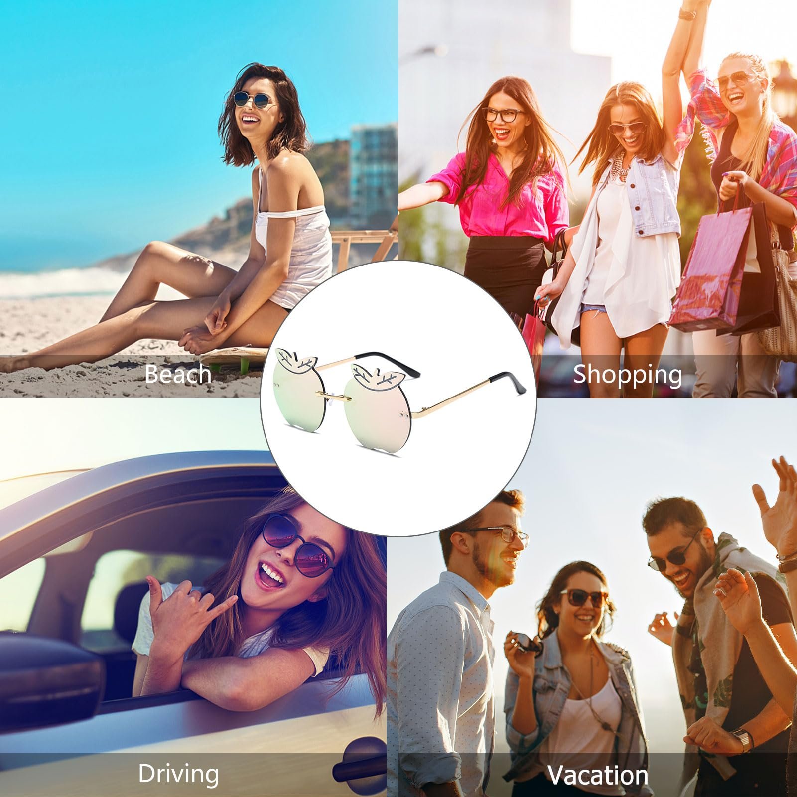 Сонцезахисні окуляри YAMEIZE Без оправи, фото №6