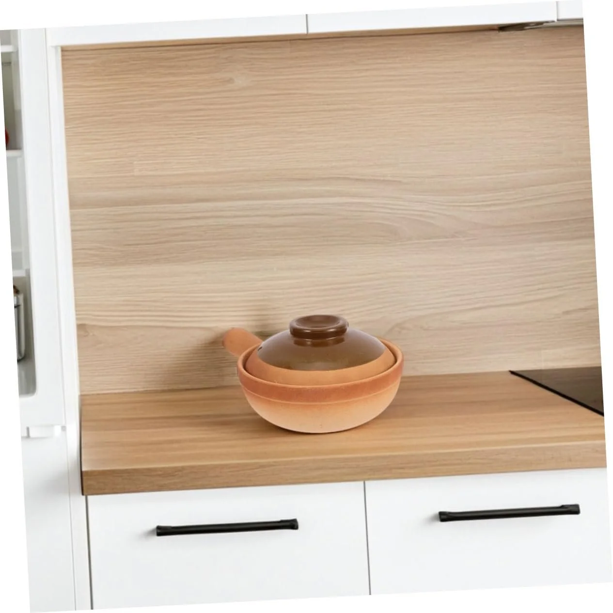 Глиняный горшок Cabilock Traditional с крышкой Маленький Многофункциональный для риса и супа, фото №4