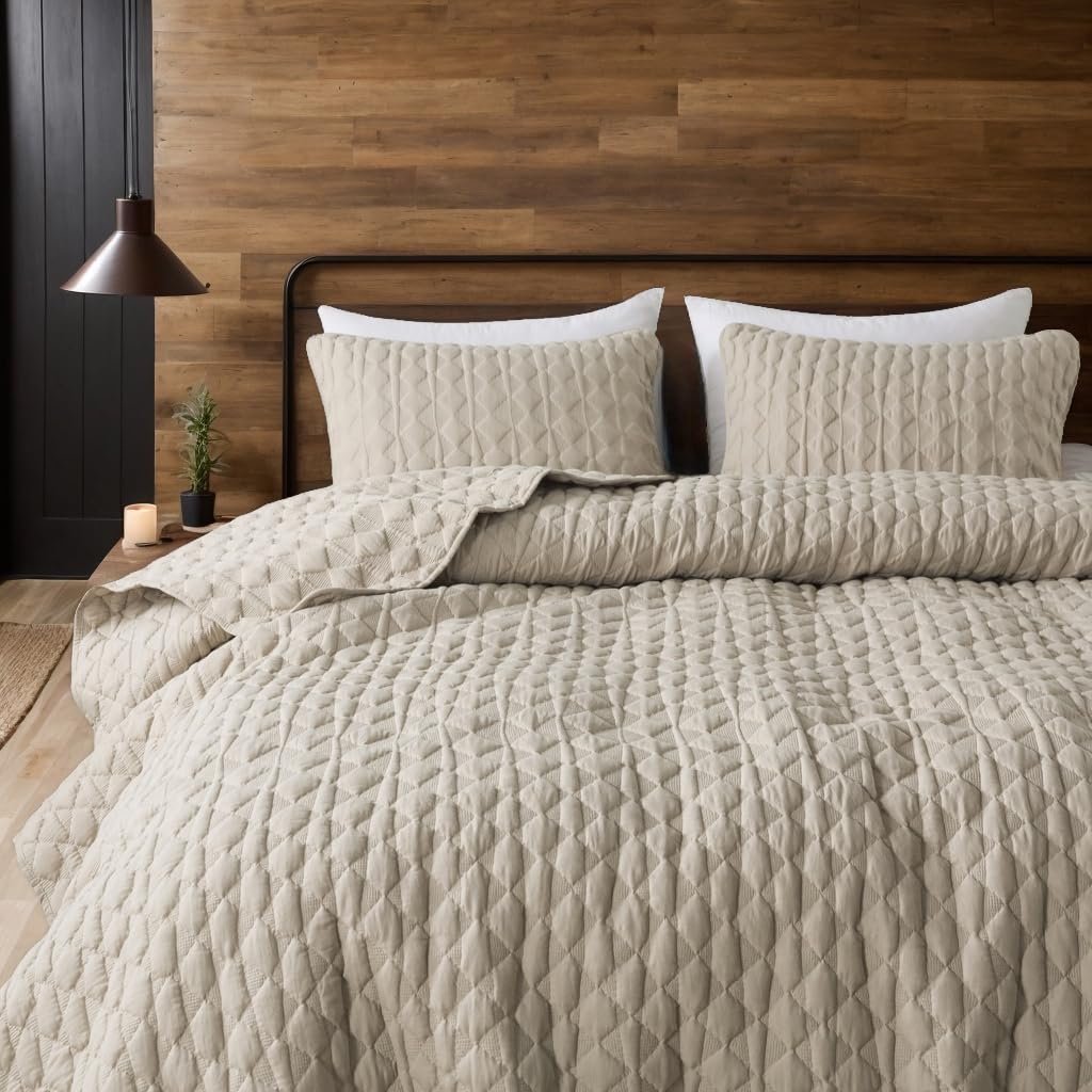 Покривало Cal King WDCOZY Бежевий, Коричневий, Кремовий, Білий, фото №8 Покривало Cal King WDCOZY Бежевий, Коричневий, Кремовий, Білий, фото №8