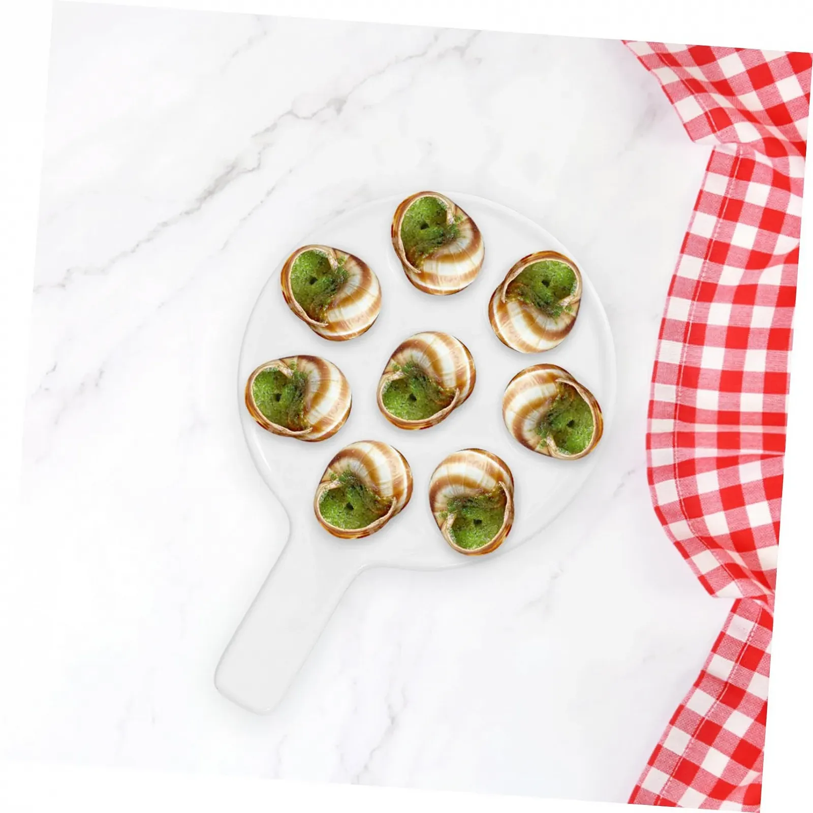 Форма для запекания улиток керамическая с ручкой нескользящая, фото №4 Форма для запекания улиток керамическая с ручкой нескользящая, фото №4