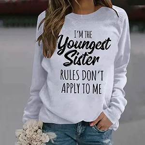 Пуловер Qzeanxy Женский Свитшот Однотонный synthetic.ua - Фото 1