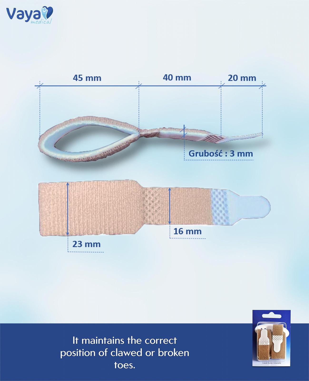 Роздільник для молоткоподібних пальців 2 шт. Коректор, фото №2