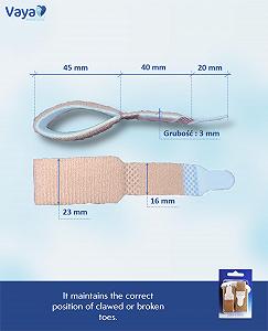 Роздільник для молоткоподібних пальців 2 шт. Коректор synthetic.ua - Фото 1